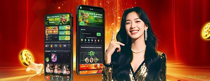 Comparação APP mobile vs versão web da Okokjoker
